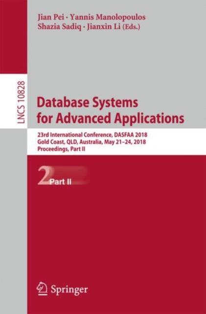 Book cover of: Database Systems for Advanced Applications. By: Jian Pei