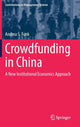 Book cover of: Crowdfunding in China. By: Andrea S. Funk
