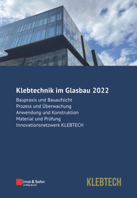 Book cover of: Glasbau 2022 - Klebtechnik. By: Bernhard Weller