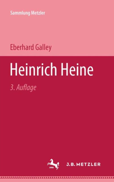 Book cover of: Heinrich Heine. By: Eberhard Galley