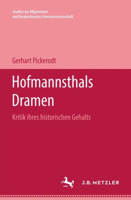 Book cover of: Hofmannsthals Dramen. By: Gerhart Pickerodt