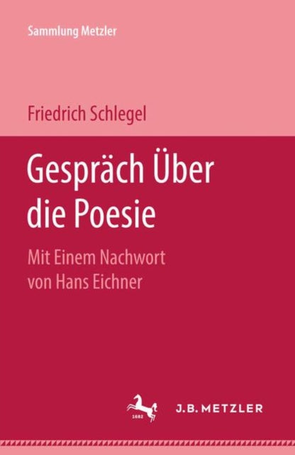 Book cover of: Gesprach Uber die Poesie. By: Friedrich von Schlegel