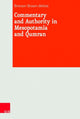 Book cover of: Commentary and Authority in Mesopotamia and Qumran. By: Bronson Brown-deVost
