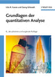 Book cover of: Grundlagen der quantitativen Analyse. By: Udo R. Kunze