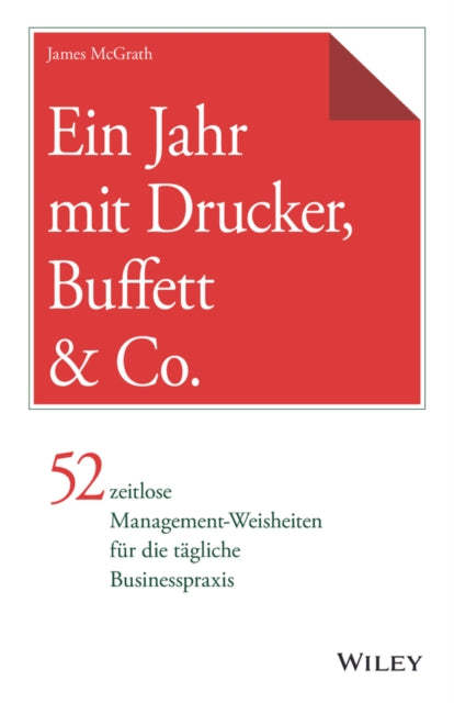 Book cover of: Ein Jahr mit Drucker, Buffett & Co.. By: James Mcgrath