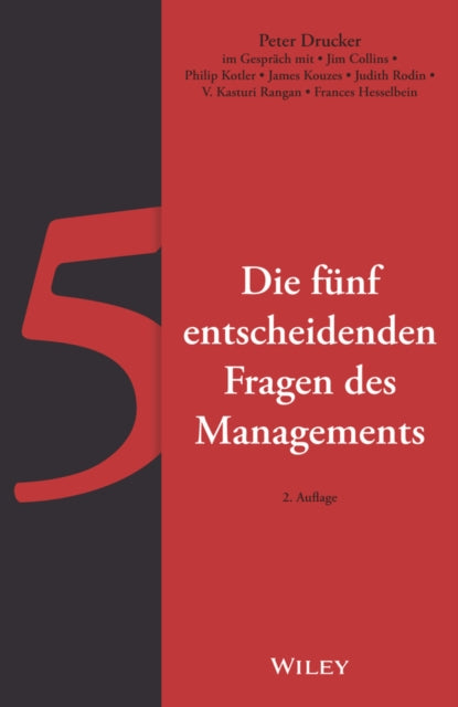 Book cover of: Die funf entscheidenden Fragen des Managements. By: Peter F. Drucker