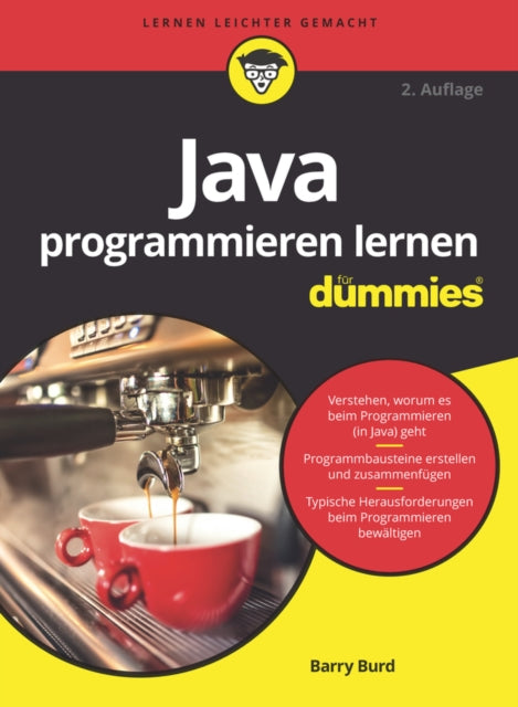 Book cover of: Java programmieren lernen fur Dummies. By: Barry A. Burd