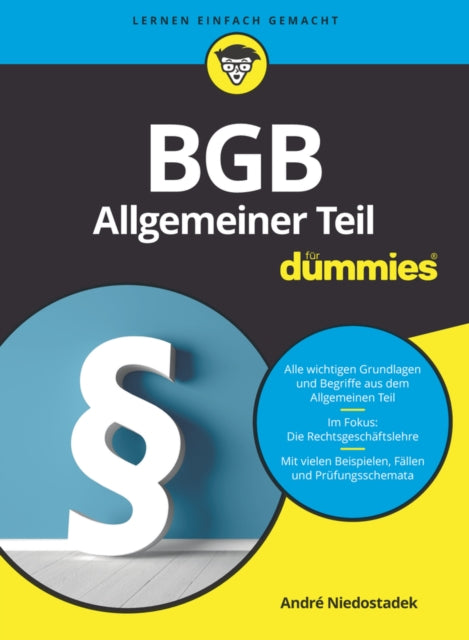 Book cover of: BGB Allgemeiner Teil fur Dummies. By: Dummies Dummies Press