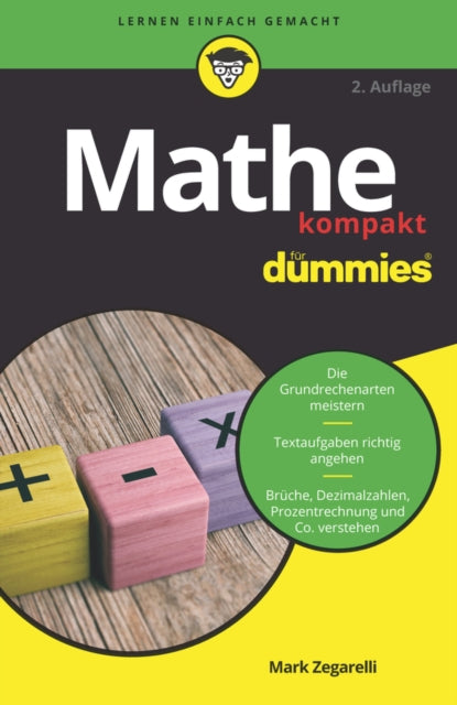 Book cover of: Mathe kompakt fur Dummies. By: Mark Zegarelli