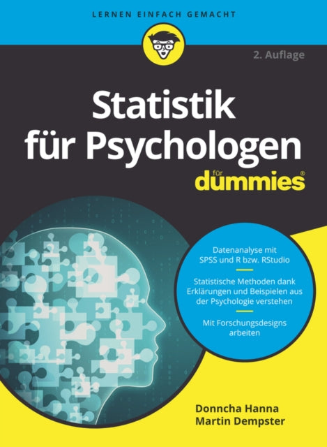 Book cover of: Statistik fur Psychologen fur Dummies. By: Donncha Hanna