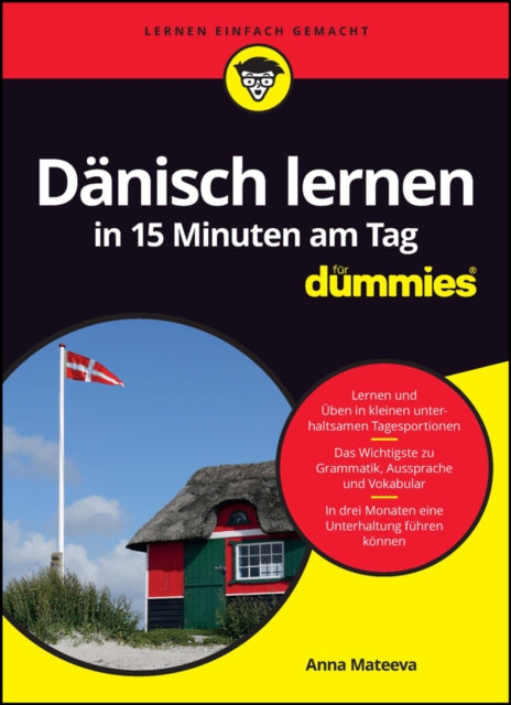 Book cover of: Danisch lernen in 15 Minuten am Tag fur Dummies. By: Anna Mateeva