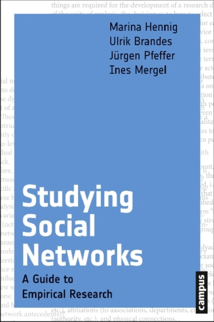 Book cover of: Studying Social Networks. By: Marina Hennig