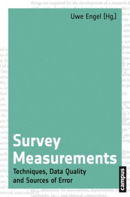 Book cover of: Survey Measurements. By: Uwe Engel