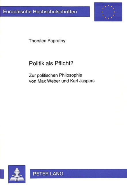 Book cover of: Politik als Pflicht?