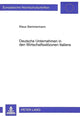 Book cover of: Deutsche Unternehmen in den Wirtschaftsstilzonen Italiens