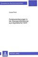 Book cover of: Parteivereinbarungen in der Zwangsvollstreckung aus dogmatischer Sicht