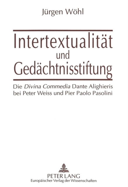 Book cover of: Intertextualitaet und Gedaechtnisstiftung