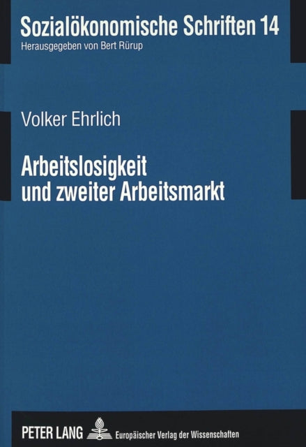 Book cover of: Arbeitslosigkeit Und Zweiter Arbeitsmarkt