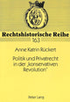 Book cover of: Politik und Privatrecht in der «konservativen Revolution»