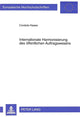 Book cover of: Internationale Harmonisierung des oeffentlichen Auftragswesens