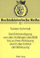 Book cover of: Die Entmuendigung von den Anfaengen des BGB bis zu ihrer Abloesung durch das Institut der Betreuung