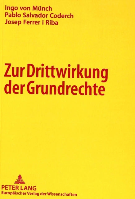 Book cover of: Zur Drittwirkung Der Grundrechte