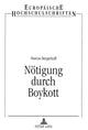 Book cover of: Noetigung durch Boykott