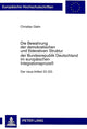 Book cover of: Die Bewahrung der demokratischen und foederativen Struktur der Bundesrepublik Deutschland im europaeischen Integrationsproze
