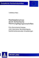 Book cover of: Kapitalgeberschutz Durch Tschechische Rechnungslegungsvorschriften