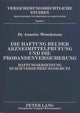 Book cover of: Haftung Bei Der Arzneimittelpruefung Und Die Probandenversicherung. By: Annette Wenckstern