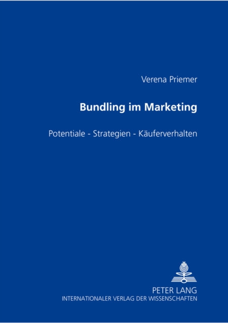 Book cover of: Bundling Im Marketing. By: Verena Priemer
