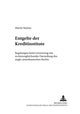 Book cover of: Entgelte der Kreditinstitute. By: Martin Steiner