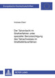 Book cover of: Der Tatverdacht Im Strafverfahren Unter Spezieller Beruecksichtigung Des Tatnachweises Im Strafbefehlsverfahren