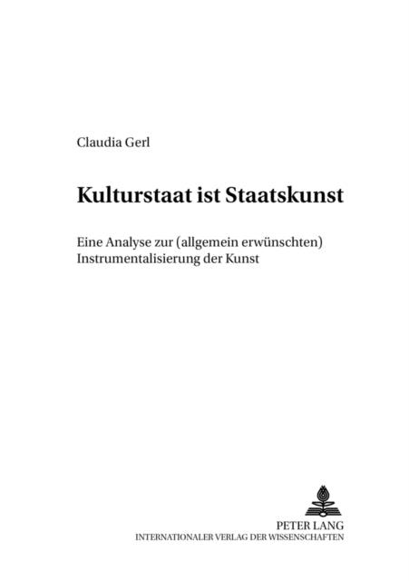 Book cover of: Kulturstaat Ist Staatskunst
