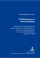 Book cover of: Fruehfoerderung im Vorschulbereich. By: Gerda Siepmann