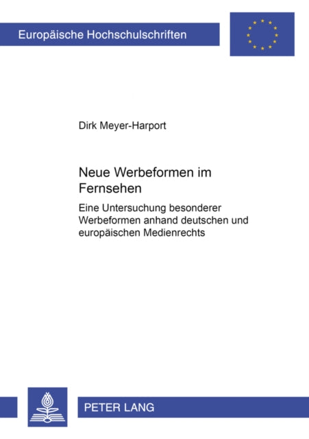 Book cover of: Neue Werbeformen im Fernsehen