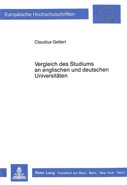 Book cover of: Vergleich des Studiums an englischen und deutschen Universitaeten