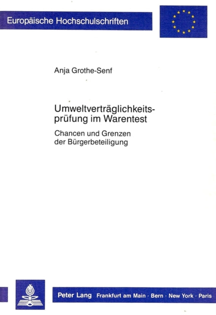 Book cover of: Umweltvertraeglichkeitspruefung im Warentest