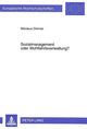 Book cover of: Sozialmanagement Oder Wohlfahrtsverwaltung?. By: Nikolaus Dimmel