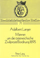 Book cover of: Maenner um die oesterreichische Zivilprozeordnung 1895