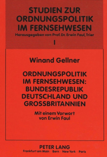 Book cover of: Ordnungspolitik im Fernsehwesen