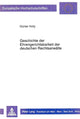Book cover of: Geschichte der Ehrengerichtsbarkeit der deutschen Rechtsanwaelte