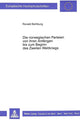 Book cover of: Norwegischen Parteien Von Ihren Anfaengen Bis Zum Beginn Des Zweiten Weltkrieges