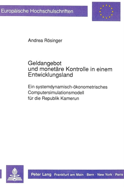 Book cover of: Geldangebot und monetaere Kontrolle in einem Entwicklungsland