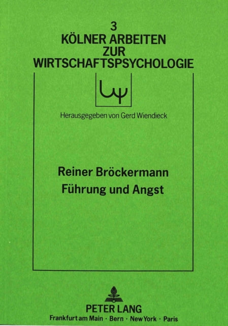 Book cover of: Fuehrung und Angst