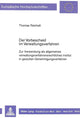Book cover of: Der Vorbescheid im Verwaltungsverfahren