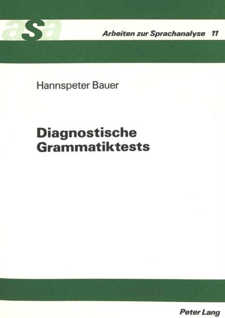 Book cover of: Diagnostische Grammatiktests