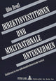 Book cover of: Direktinvestitionen Und Multinationale Unternehmen