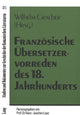 Book cover of: Franzoesische Uebersetzervorreden des 18. Jahrhunderts