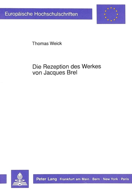 Book cover of: Die Rezeption des Werkes von Jacques Brel